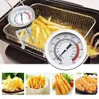 Deep Fry Thermometer with Clip Instant Read Dial Meat Food Thermometer