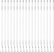 Fishing Wire Leader Rig Hooks, 30pcs Baitholder Hook Bottom Fishing Rig Saltwater Steel Wire Line Leader with Swivel Barb Hook Snell Catfish Fishing Lure Rig