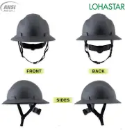 Hard Hats Full Brim Hard Hat OSHA ANSI Approved Construction Work Safety Hel...