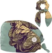 [YTYVAGT] Scrub Caps Women,Scrub Hats Suitable for Women,Retro Animal Chicken Pattern