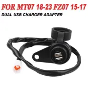For YAMAHA MT-07 2018-2023 FZ-07 2015-2017 Dual USB Charger Plug Socket Adapter