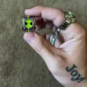 Cartoon Ben 10 Omnitrex Ring for Men Women Cosplay Rings Ben10 Watch Jewelry