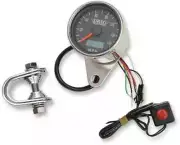 DS MPH Polished Black Face Mini Speedo w Odo Dyna Super Glide T-Sport 01-03