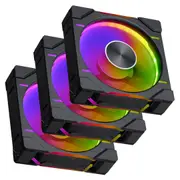 Phanteks D30 120mm PWM Fan Digital RGB Black Regular 3 Pack