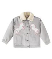 [Stella McCartney Kids] Stella McCartney Kids Printed cotton jacket Y 2 grey