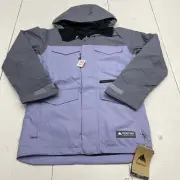 Burton Covert Folkstone Gray Foxglove Violet Jacket Mens Size XS New