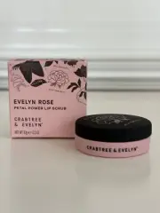 NEW Crabtree & Evelyn Evelyn Rose PETAL POWER LIP SCRUB