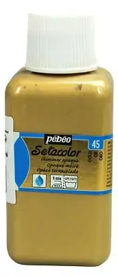 Golden Gleam Fabric Paint - 8 Fl Oz (Shimmer Gold)