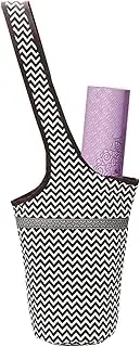 Nuhjytgf Yoga Mat Bag, Yoga Bag with Multiple Pockets, Gym Fitness Accessories, Elastic Wide Shoulder Strap, Comfortably Portable, 88cm for Water Bottles, Towels, Gym, Mats