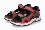 Mephisto Women's Westside Rumba Red 607 Adjustable Trekking Flat Heel Sandals
