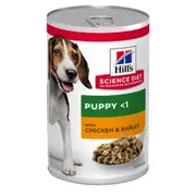 Hill's Science Diet Puppy with Chicken & Barley Canned Wet Dog Food 12x370g