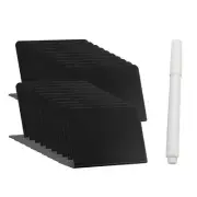 Chalk Sign Mini Labels Erasable Message Mini Chalkboard Sign for Cardboard