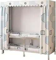 Polyester Portable Closets with Curtain Foldable Wardrobe Closet Modern Wardrobe for Closet Organizers and Storage