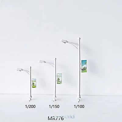 20PC HO/OO 1:100 1:150 1:200 Scale LED Street Lamps Miniature Sand Table Model