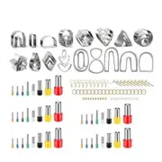 126Pcs Polymer Clay Cutters Kit Shapes Stainless Steel Clay Earring for Jewelry