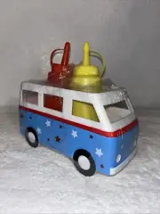 Retro BUS Condiment Caddy with Ketchup Mustard Bottles Target Bullseye Playgr...
