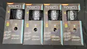 4 I-Zoom Solar Flickering Torch Light Sensor Activated Dusk To Dawn Brand New