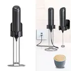Milk Frother Handheld Electric Whisk Foam Maker 3 Speed Mixer USB Rechargeable