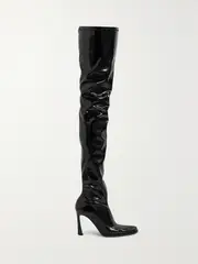 [Magda Butrym] Magda Butrym - Latex Over-the-knee Boots - Black - IT38 IT 38 Black