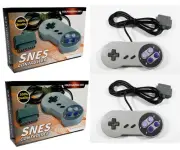 2 New Super Nintendo SNES System Console Replacement Controller