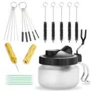 HUBEST Multi-Purpose Airbrush Cleaning Kit-Cleaning Pot with 5 Cleaning Needl...
