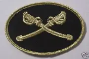 CONFEDERATE STATES CAVALRY PATCH - US CAVALRY CROSSED SWORDS - CIVIL WAR - REBEL