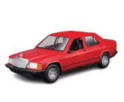 Bburago 1:24 Scale Mercedes-Benz 190e Red Model Car New Boxed UK B18-21103