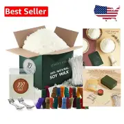 Artisan Candle Making Set: 10lb Soy Wax, 24 Dyes, 100 Wicks - Unleash Creativity