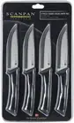 Scanpan Jumbo Steak Knife 4 Piece Set, Black