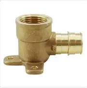 3 Pack - PEX Crimp Pipe Brass Insert Type A 3/4" X 3/4" Drop Ear Elbow EPXDEE34