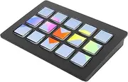 Custom LCD Keyboard with 15 Keys, Trigger Action in App Software, Studio Controller Macro Keyboard for Twitch, LCD Customizable Buttons, Hotkey