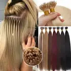 150G THICK Russian Nano Ring Micro Loop Remy Human Hair Extensions Nano Beads US