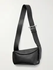 [MCQUEEN] MCQUEEN - T-bar Sling Textured-leather Shoulder Bag - Black - One size One size Black