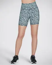 Skechers GOwalk Mini Floral High Waisted Bike Short Black