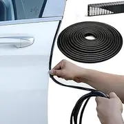 5M/16Ft Car Door Edge Protector, BetterJonny Car Door Edge Guards Universal U Shape Rubber Seal Edging Car Door Seal Trim Protector Car Door Guard Strip Fit for Most Car (Black)