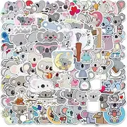 100pcs Cute Cartoon Hero Game Anime Aniaml Vinyl Decal Stickers Waterproof for Gift Bottle Car Phone Laptop Party Skateboard (Koala)