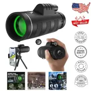 All-in-One 40x60 HD Monocular with Quick-Mount Smartphone Adapter & Tripod