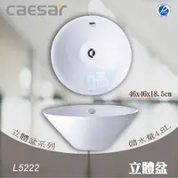 在飛比找蝦皮購物優惠-含稅 可議價《中部免運》CAESAR凱撒 L5222立體盆 