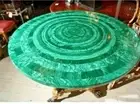 Malachite Marble Coffee Table Top, Handmade Table Top, Unique Tbale Top, Gift.