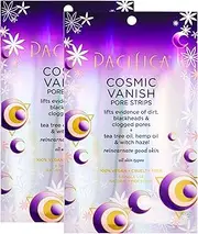Pacifica - Blackhead Remover Pore Strips - 2-PACK Cosmic Vanish - for Nose, Chin & Forehead - Deep Cleansing Nose Strips w/Instant Pore Unclogging - Oil-Free Vegan Dermatologist Tested