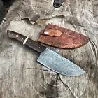 Damascus Steel Chef Knife | Beautiful Handmade Damascus Steel Chef Knife &Steath