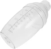 Zerodeko Clear Cocktail Shaker Thickened Drink Mixer for Home Bar Use Transparent Hand Shaker for Milk Tea Cocktails Leak and Easy to Clean