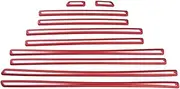 Compatible for Benz G Class W464 2019-2025 Car Side Door Body Molding Cover Trim Exterior Car Accessories(Matte Red)