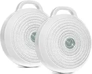 Yogasleep Rohm Portable White Noise Machine for Travel 3 Soothing Natural Sounds + Volume Control Sleep Therapy for Adults & Baby 2-pack