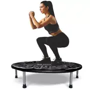 BCAN 38" Foldable Mini Trampoline Fitness Trampoline with Safety Pad, Rebound...