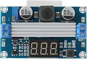 SING F LTD 1 Pc 100W DC-DC Boost Step-up Adjustable Voltage Power Converter 3.5-35V Voltage Booster Power Regulator Board with LED Voltage Meter