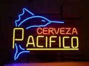 Cerveza Pacifico Swordfish Marlin Beer Neon Sign 17"x14" Lamp Light Bar Club SY