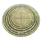 HANDMADE BAMBOO PRODUCTS SMALL BAMBOO BASKET ROUND SHELF DUS