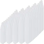 [GXGM] Set of 60 collar stays for men's shirts in 6 sizes - collar reinforcer made of boned for a perfect fit of the shirt collar, father or husband, White, A