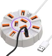 USB Hub Dock, Computer USB Port, 4K Docking Station, Multiport USB Hub, Data Transfer Hub, USB Data Ports, Card Reader Hub, Printer Camera Keyboard, 5GBps Data Hub, USB 4K Dock, USB Hub for Printer, M